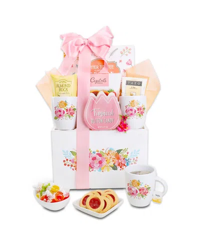 Alder Creek Gift Baskets Spring Find Me In The Garden Tea Gift Crate, 8 Piece In No Color