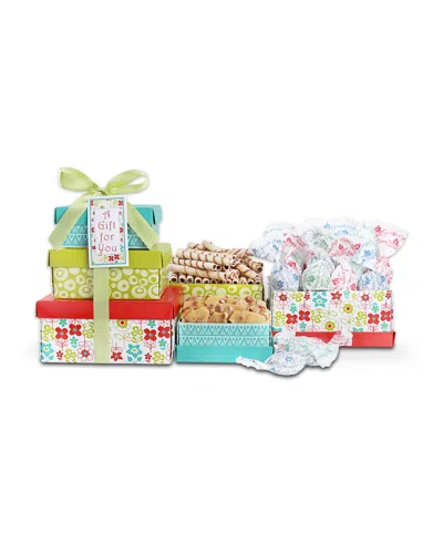 Alder Creek Gift Baskets Spring Treats Medley Gift Tower, 4 Piece In Multi