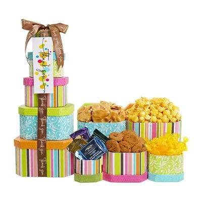 Alder Creek Thank You Treats Tower Gift Set In Multi