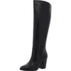 Aldo 4500344888 Womens Two Tone Leather Knee-high Boots In Black