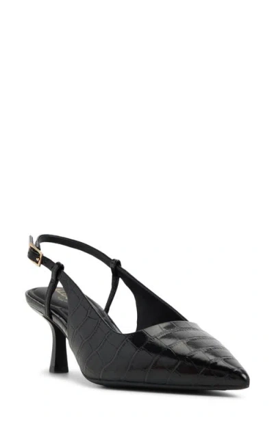 Aldo Adan Pointed Toe Slingback Pump In Black