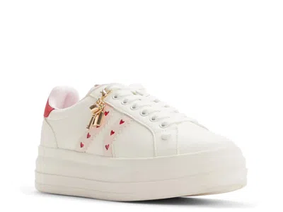 Aldo Adores Platform Sneaker In White