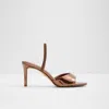 Aldo Womens Solid Man Made Slingback Heels