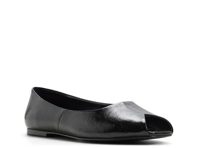 Aldo Alieiki Peep Toe Flat In Black