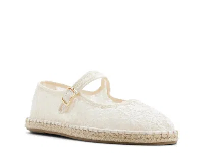 Aldo Alissie Mesh Ballet Flat In White