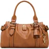 Aldo Alosaa Faux Leather Satchel In Brown
