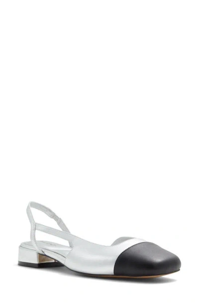 Aldo Amandine Slingback Flat In Silver