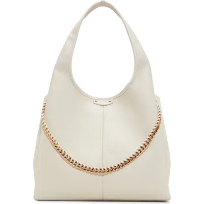 Aldo Ambrosia Faux Leather Shoulder Bag In Bone