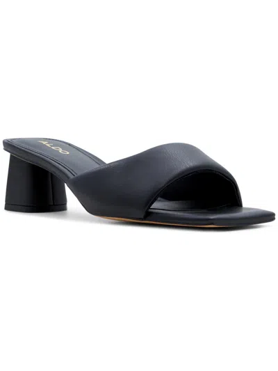 Aldo Aneka Womens Square Toe Casual Flatform Sandals In Black