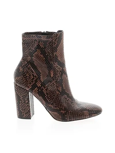 Pre-owned Aldo Ankle Boots In Brown