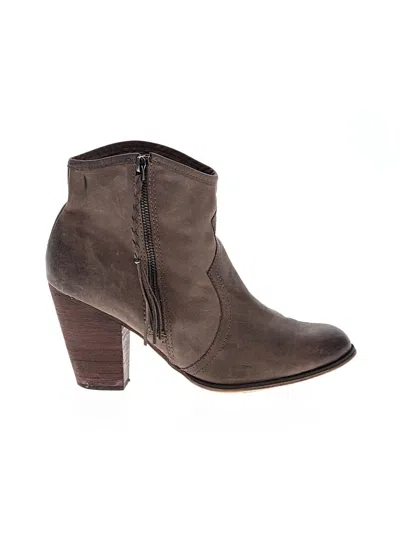 Pre-owned Aldo Ankle Boots In Gray