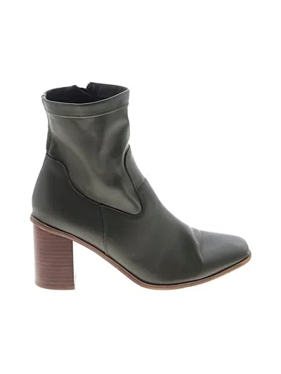 Pre-owned Aldo Ankle Boots In Green