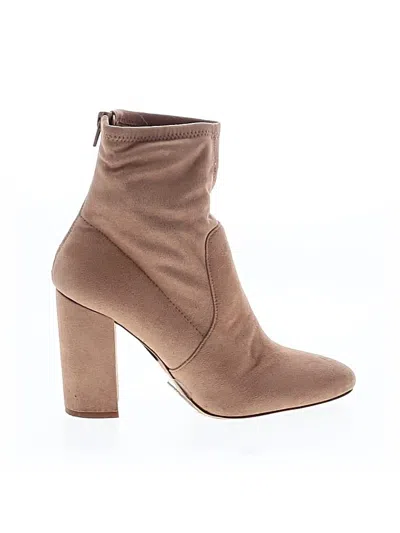 Pre-owned Aldo Ankle Boots In Tan