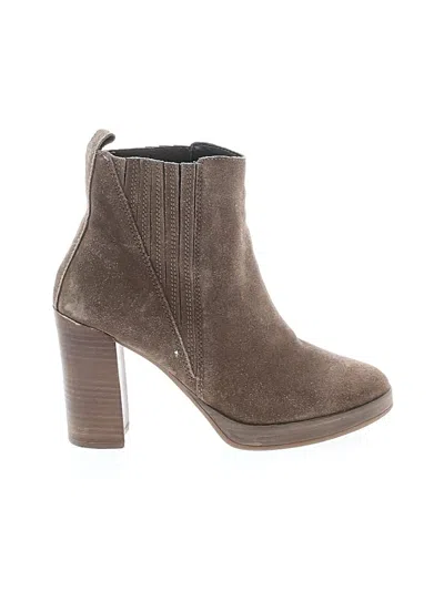 Pre-owned Aldo Ankle Boots In Tan