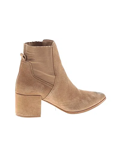 Pre-owned Aldo Ankle Boots In Tan