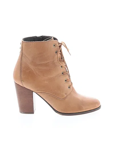 Pre-owned Aldo Ankle Boots In Tan