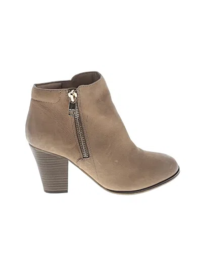 Pre-owned Aldo Ankle Boots In Tan