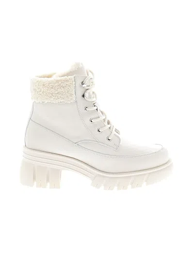 Pre-owned Aldo Ankle Boots In White
