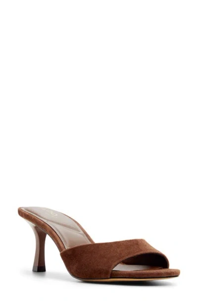 Aldo Annaberaen Slide Sandal In Dark Brown
