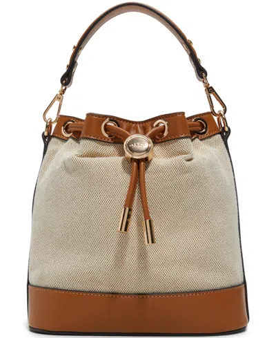 Aldo Annalany Medium Bucket Bag In Tan