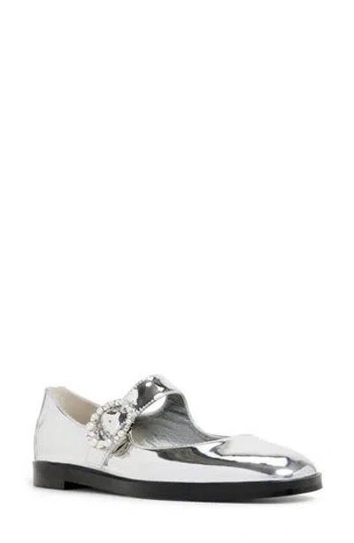 Aldo Arabella Mary Jane Flat In Silver