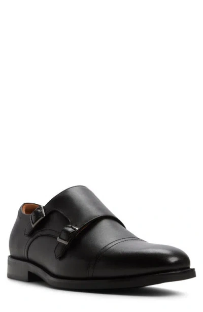 Aldo Argyle Monk Strap Shoe In Black