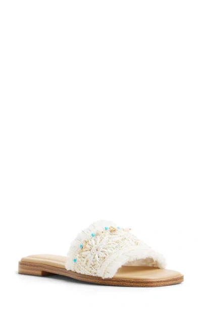 Aldo Aurana Embellished Slide Sandal In Blue