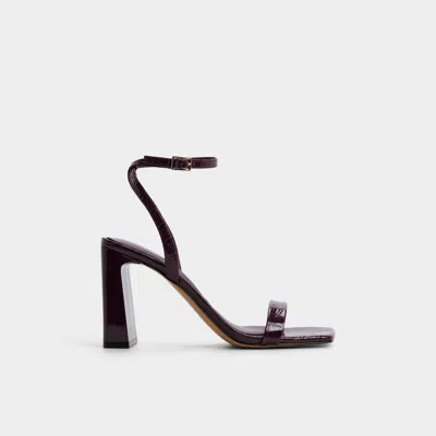 Aldo Azzira Ankle Strap Sandal In Burgundy