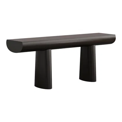 Pre-owned Aldo Bakker Mid-century Console Table In Hi-macs Acrylic, Denmark In Black