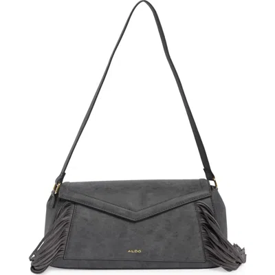 Aldo Barlowe Faux Leather Shoulder Bag In Black