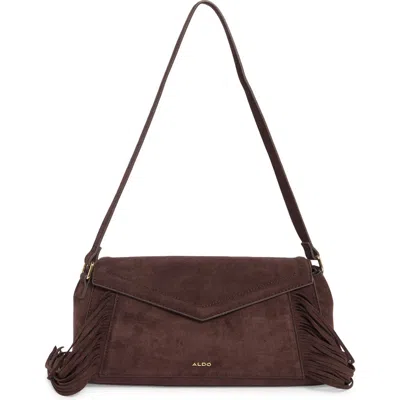 Aldo Barlowe Fringe Shoulder Bag In Brown