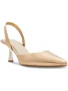 Aldo Basanti Womens Metallic Pumps Slingback Heels In Gold