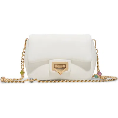 Aldo Bbellagemmx Faux Leather Crossbody Bag In Other White