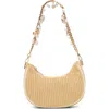 Aldo Beach Glow X Woven Shoulder Bag In Natural