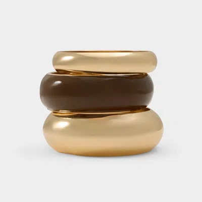 Aldo Benassa In Light Brown In Gold