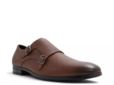 Aldo Benedetto Monk Strap Slipon In Animal Print