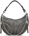 Aldo Beranyyx Synthetic Medium Shoulder Bag In Dark Grey