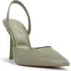 Aldo Berolden Slingback Pointed Toe Pump In Green