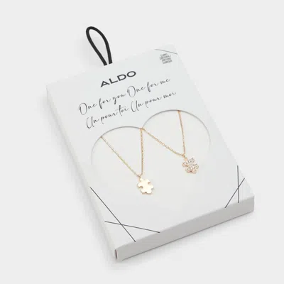 Aldo Besties In Gold/clear Multi In White