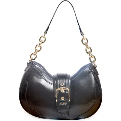 Aldo Bixhoma Faux Leather Shoulder Bag In Black