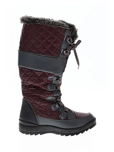 Pre-owned Aldo Boots In Burgundy