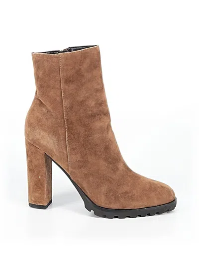 Pre-owned Aldo Boots In Tan