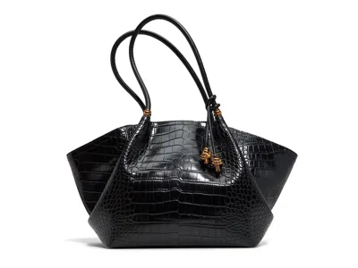 Aldo Braelynex Tote In Black Croc Print