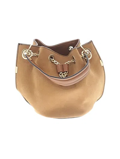 Pre-owned Aldo Bucket Bag In Tan