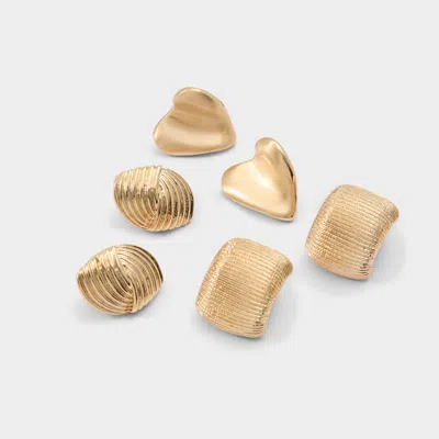 Aldo Buttons In Gold