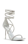 Aldo Women's Caladonia Lace-up Dress Sandals In Silver