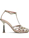Aldo Castagna 100mm Lidia Sandals In Gold