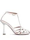 Aldo Castagna 100mm Lidia Sandals In White