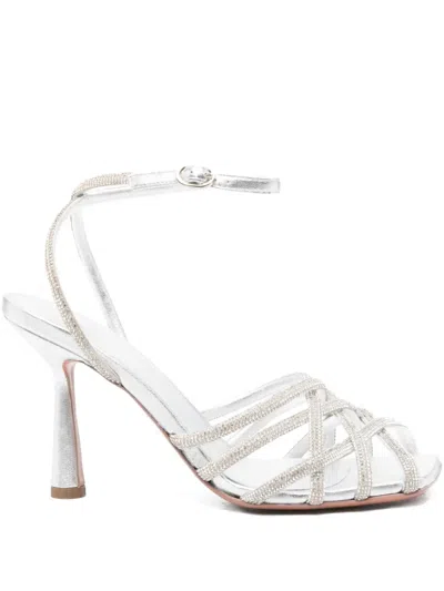 Aldo Castagna 100mm Vittoria Crystal-embellished Sandals