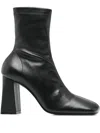 Aldo Castagna 90mm Paulene Square-toe Ankle Boots In Black